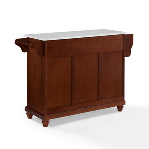 Cambridge Mahogany Full Size Kitchen Island/Cart with Granite Top - Kitchen Furniture Company