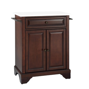 Lafayette Mahogany Portable Kitchen Island/Cart with Granite Top - Kitchen Furniture Company