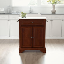 Load image into Gallery viewer, Lafayette Mahogany Portable Kitchen Island/Cart with Granite Top - Kitchen Furniture Company