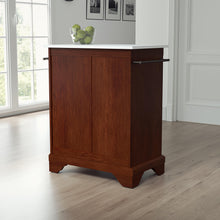 Load image into Gallery viewer, Lafayette Mahogany Portable Kitchen Island/Cart with Granite Top - Kitchen Furniture Company
