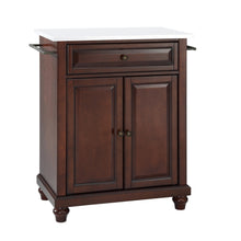 Load image into Gallery viewer, Cambridge Mahogany Portable Kitchen Cart/Island with Granite Top - Kitchen Furniture Company