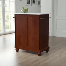 Load image into Gallery viewer, Cambridge Mahogany Portable Kitchen Cart/Island with Granite Top - Kitchen Furniture Company