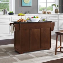 Load image into Gallery viewer, Eleanor Mahogany Kitchen Island with Ample Storage and Black Granite Top - Kitchen Furniture Company