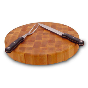 Catskill Craftsmen 14" Round Slab End Grain Cutting Board in Birch 13147 - Kitchen Furniture Company
