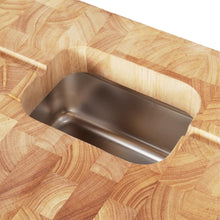 Load image into Gallery viewer, All Natural Wood Personal Chef&#39;s Prep Station W/ Wired Rack Storage JET1225 - Kitchen Furniture Company