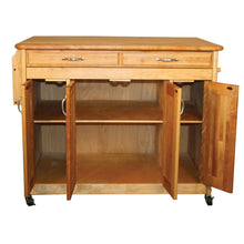 Load image into Gallery viewer, Deep Storage Work Center Island With Locking Caster&#39;s 54230 - Kitchen Furniture Company