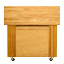Load image into Gallery viewer, Heart-Of-The-Kitchen Natural Wood Kitchen Cart with Storage 1544-15445 - Kitchen Furniture Company