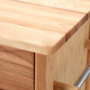 Natural Wood Kitchen Cart with Storage and Casters 1569 - Kitchen Furniture Company