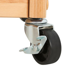 Load image into Gallery viewer, Natural Wood Kitchen Cart with Storage and Casters 1569 - Kitchen Furniture Company