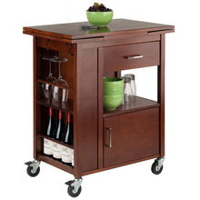 Load image into Gallery viewer, Mobile Kitchen Work Space w/ Professional Grade Casters Wine Storage WS-94643 - Kitchen Furniture Company