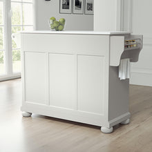 Load image into Gallery viewer, Traditional White Full Size Kitchen Island/Cart with Granite Top 30005AWH - Kitchen Furniture Company