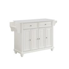 Load image into Gallery viewer, Cambridge White With Granite Top Full Size Kitchen Island - Kitchen Furniture Company